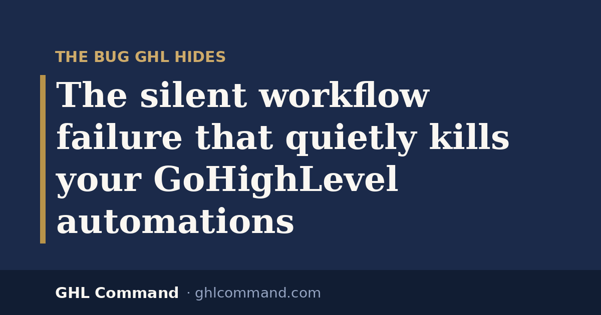 The silent workflow failure